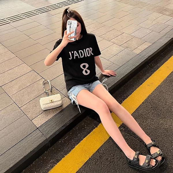 ★日本!!人気！かっこ可愛い♡ ディオール ジャディオール ロゴ コットン tシャツ コピー dei71683